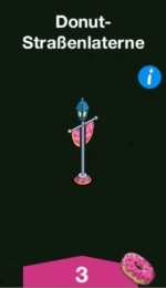 Donut Strassenlaterne