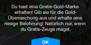 Gratis Gold Marke