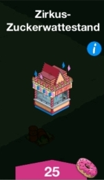 Zirkus Zuckerwattestand