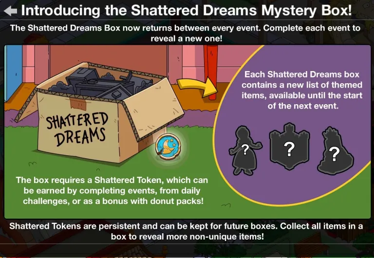 Shattered Dreams Mystery Box Token